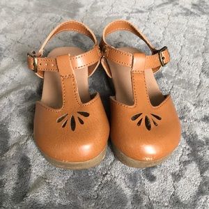 Toddler girl brown clog sandals